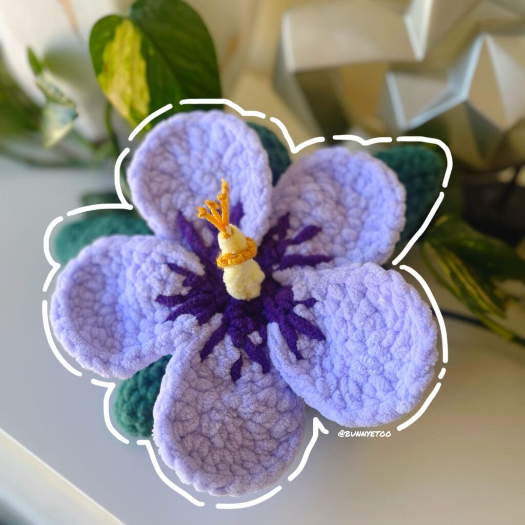Bibi Hibiscus Turtle handmade crochet plushie by Bunnyetoo, photo 2