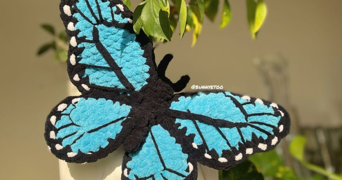 Butterfly handmade crochet plushie by Bunnyetoo, photo 1