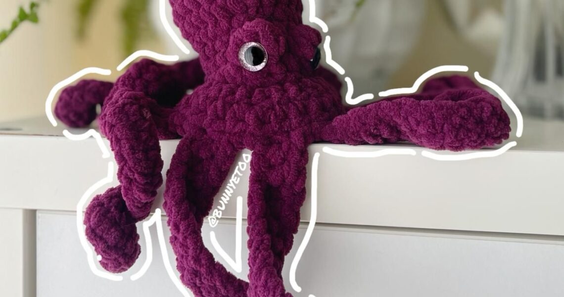 Drift Octopus handmade crochet plushie by Bunnyetoo, photo 1
