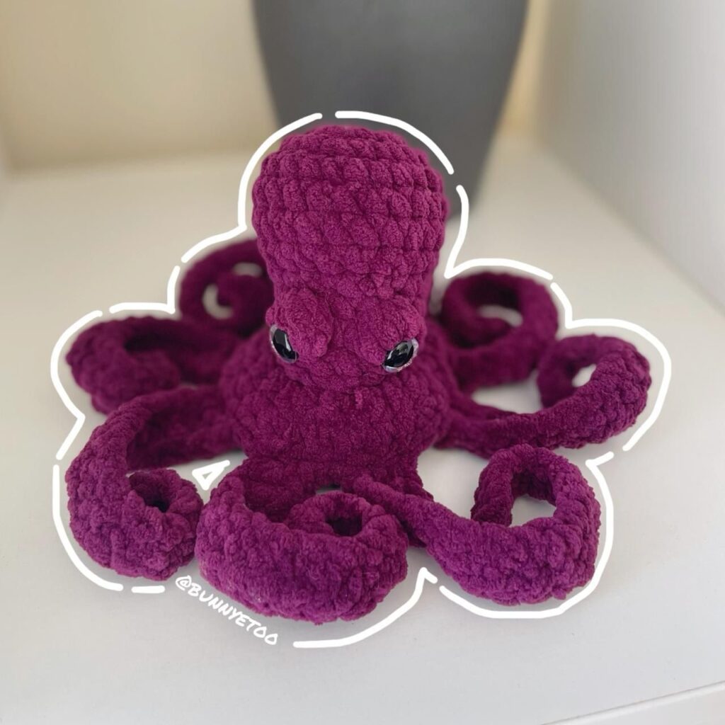 Drift Octopus handmade crochet plushie by Bunnyetoo, photo 2