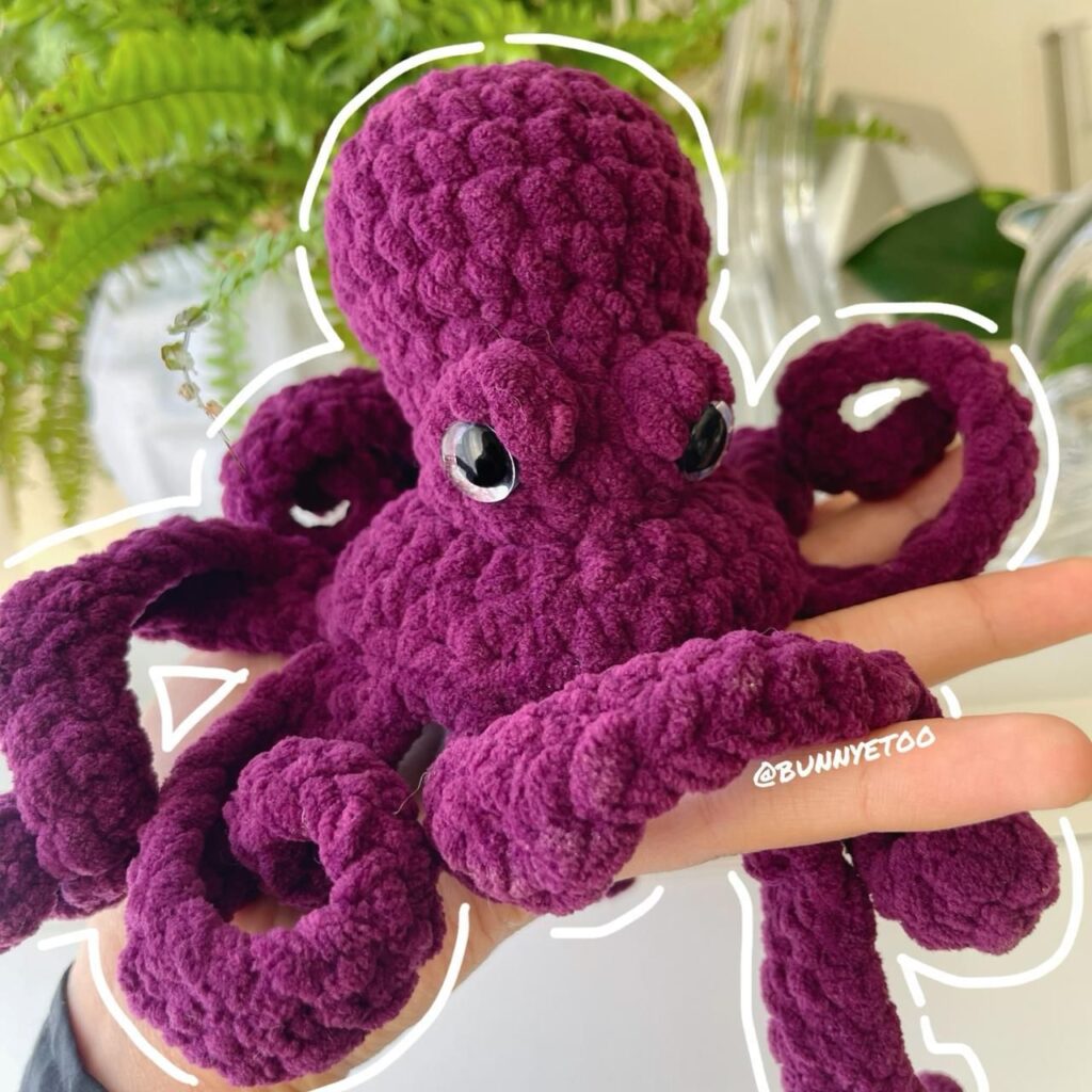 Drift Octopus handmade crochet plushie by Bunnyetoo, photo 3