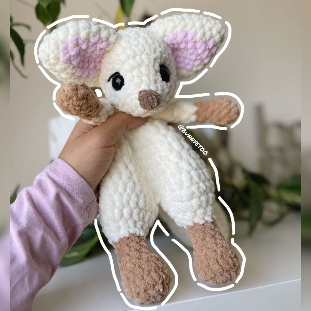 Fennec Fox Lovey handmade crochet plushie by Bunnyetoo, photo 1