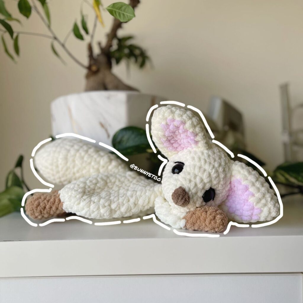 Fennec Fox Lovey handmade crochet plushie by Bunnyetoo, photo 2