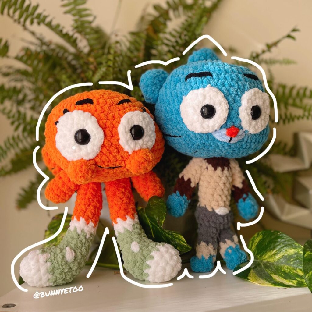 Gumball & Darwin handmade crochet plushie by Bunnyetoo, photo 1