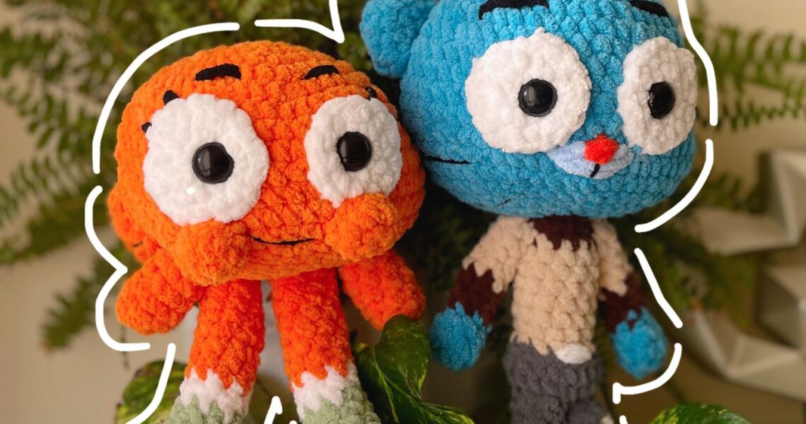 Gumball & Darwin handmade crochet plushie by Bunnyetoo, photo 1