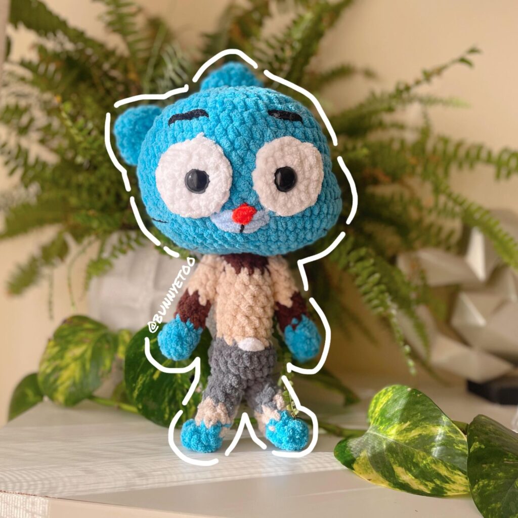 Gumball & Darwin handmade crochet plushie by Bunnyetoo, photo 3