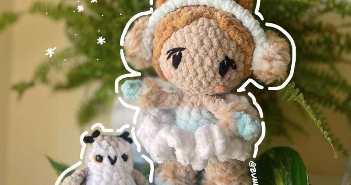 Holly Winter Spirit handmade crochet plushie by Bunnyetoo, photo 1