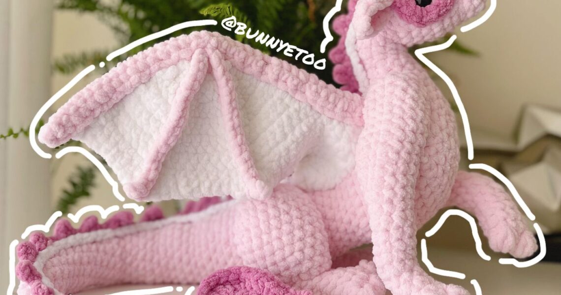 Juvenile Dragon handmade crochet plushie by Bunnyetoo, photo 1