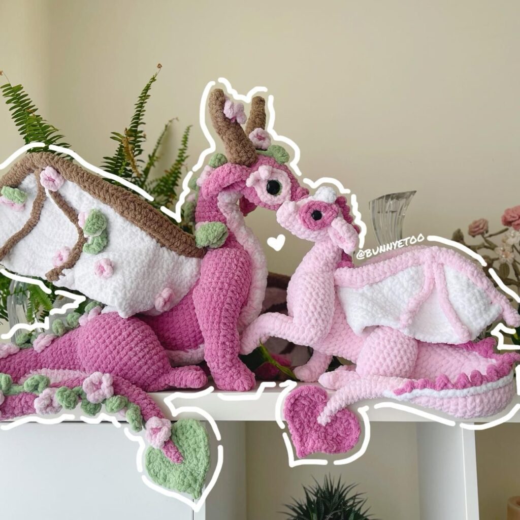 Juvenile Dragon handmade crochet plushie by Bunnyetoo, photo 3