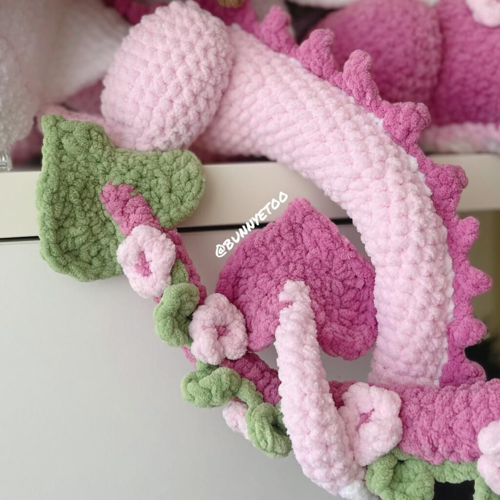 Juvenile Dragon handmade crochet plushie by Bunnyetoo, photo 4
