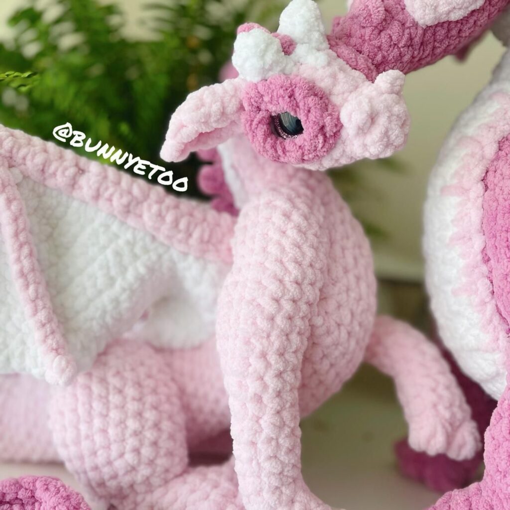 Juvenile Dragon handmade crochet plushie by Bunnyetoo, photo 5