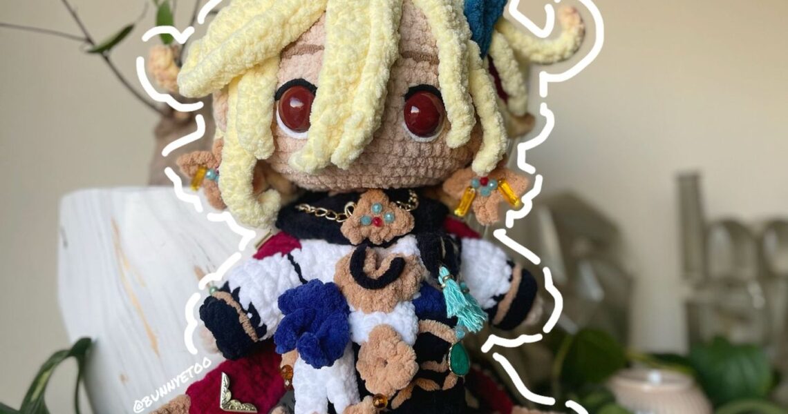 Kaveh handmade crochet plushie by Bunnyetoo, photo 1