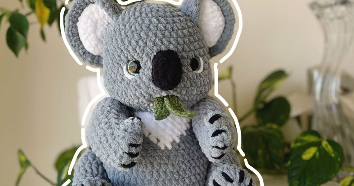 Koala handmade crochet plushie by Bunnyetoo