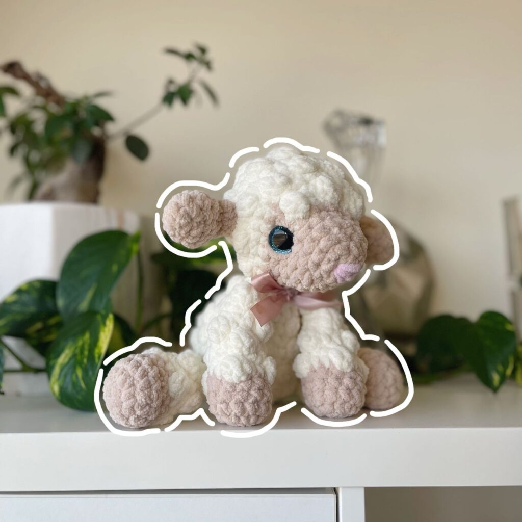 Lamb handmade crochet plushie by Bunnyetoo, photo 1