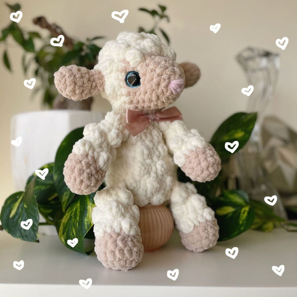 Lamb handmade crochet plushie by Bunnyetoo, photo 3