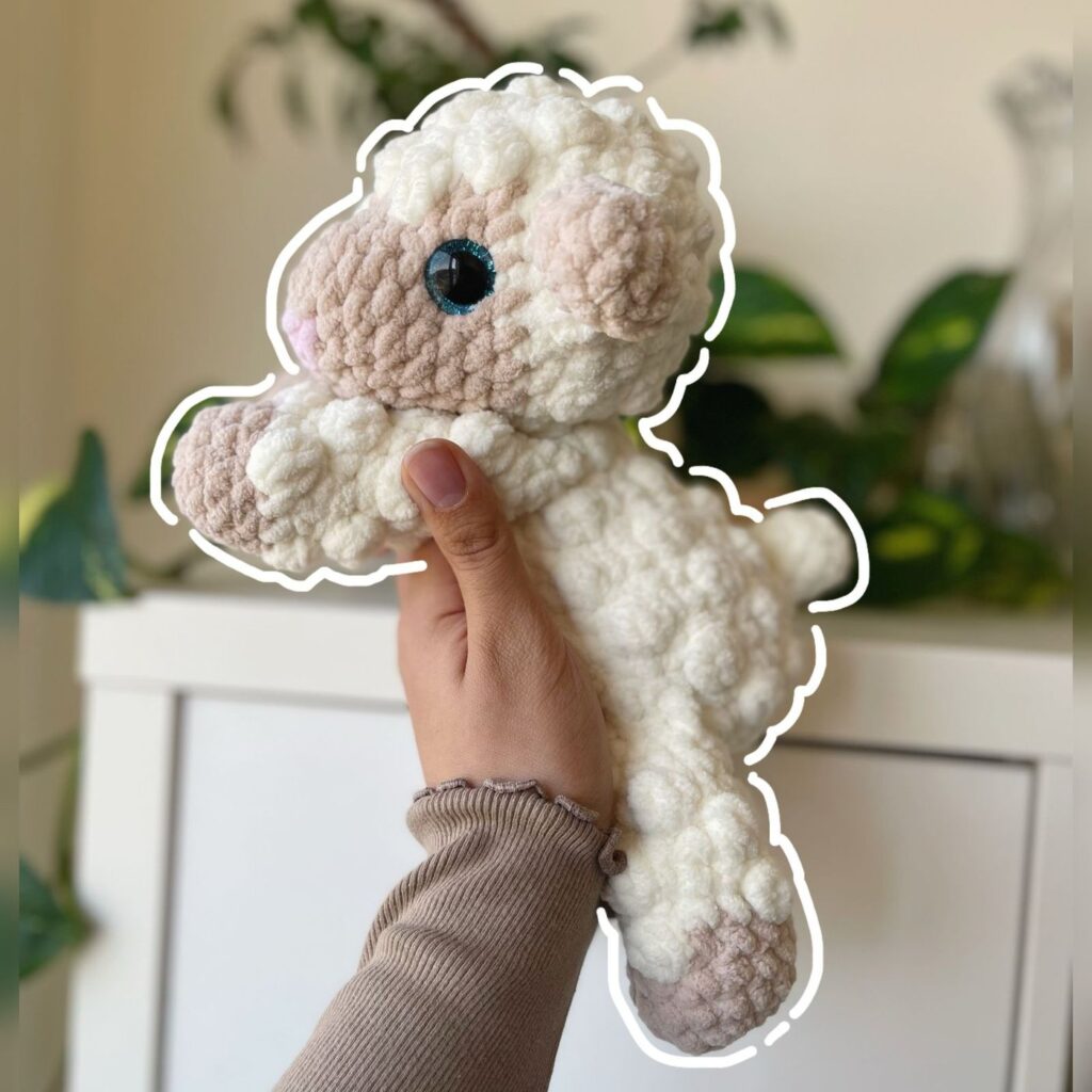 Lamb handmade crochet plushie by Bunnyetoo, photo 4