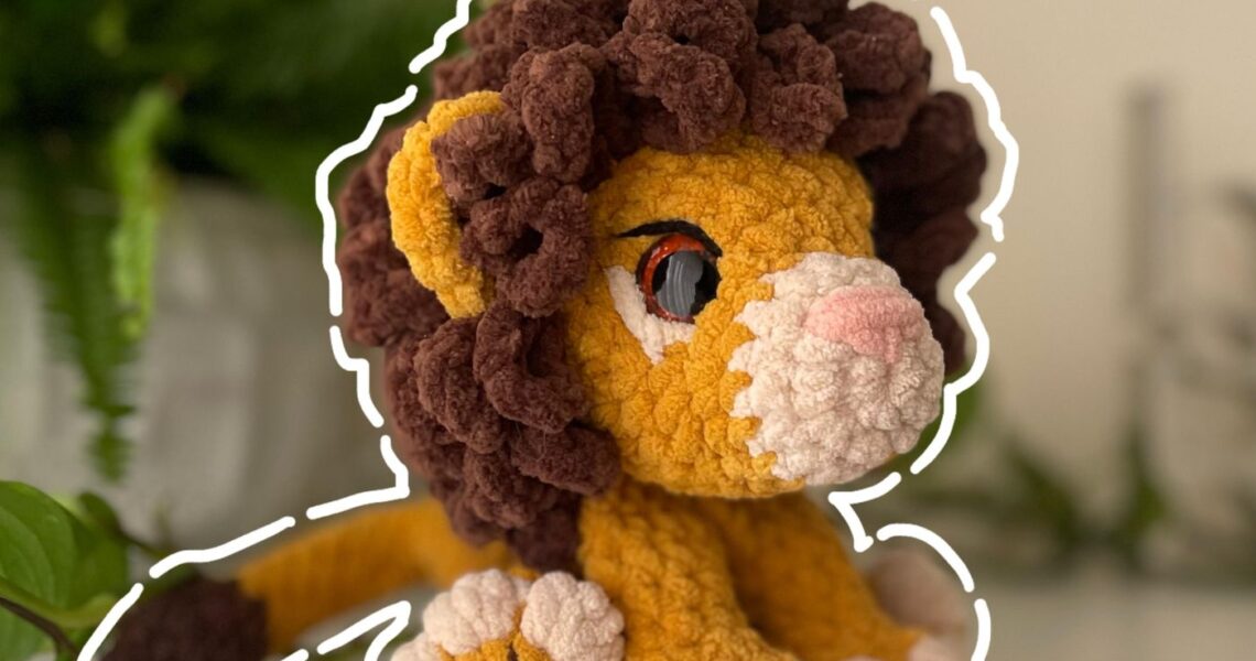 Lion Lovey handmade crochet plushie by Bunnyetoo, photo 1