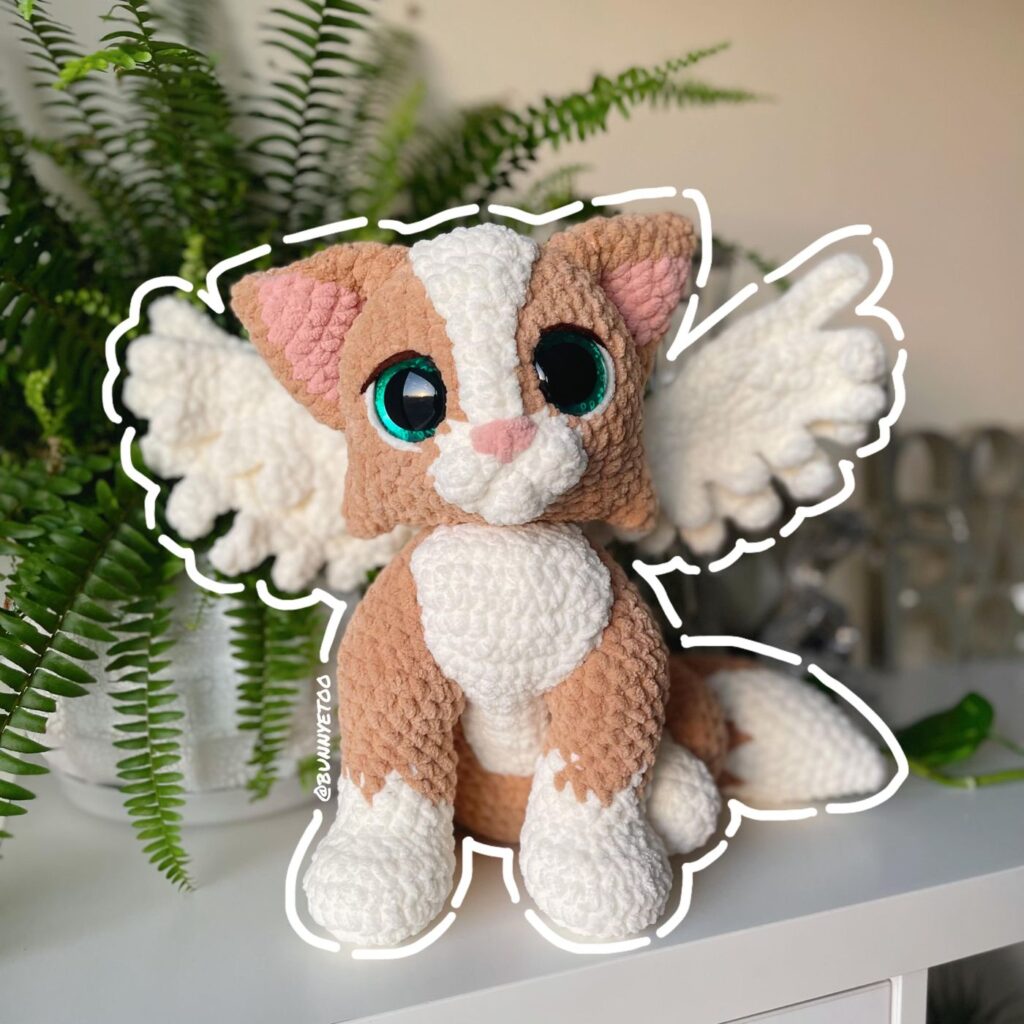 May the Tressym handmade crochet plushie by Bunnyetoo, photo 1