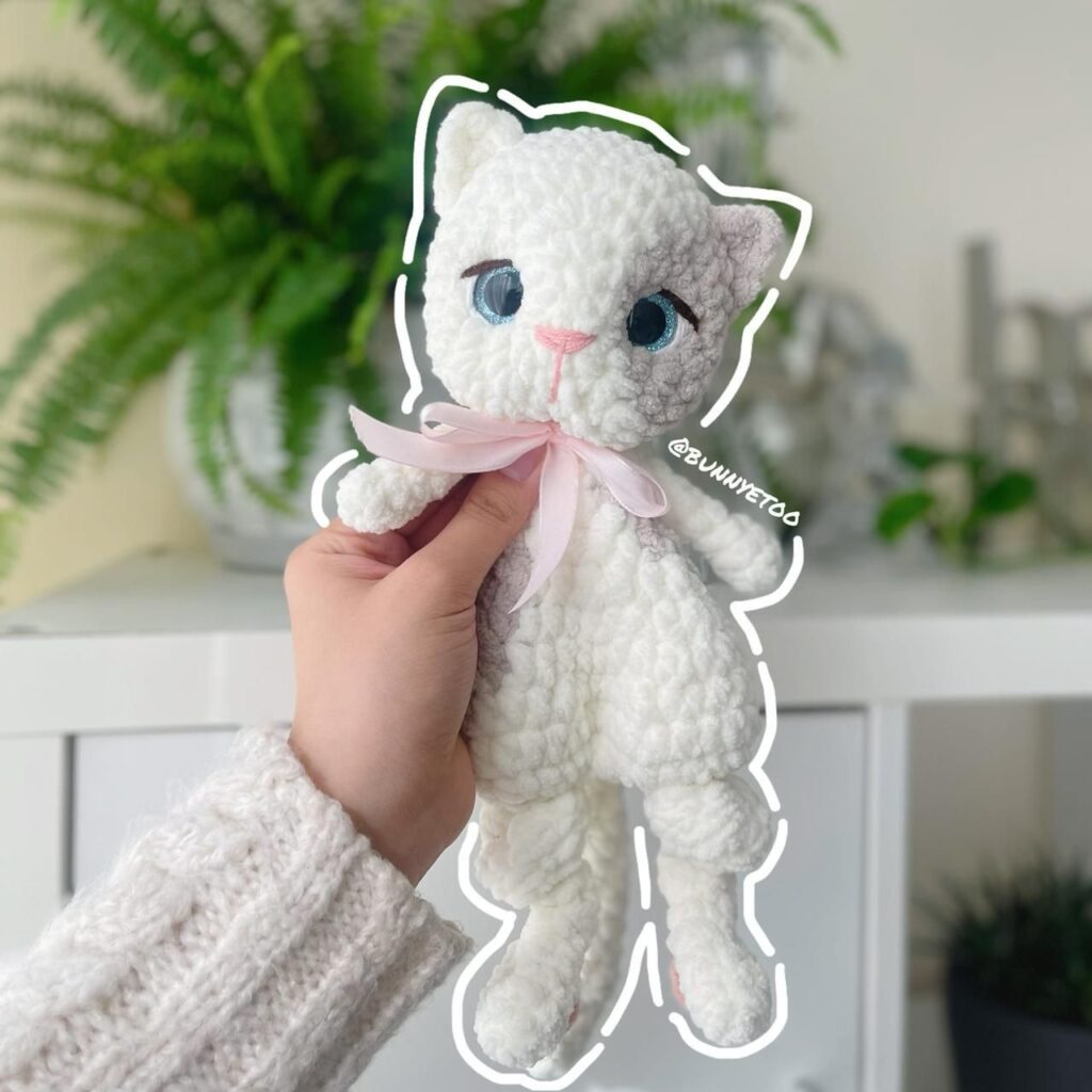 Mini Kitten Lovey handmade crochet plushie by Bunnyetoo, photo 1