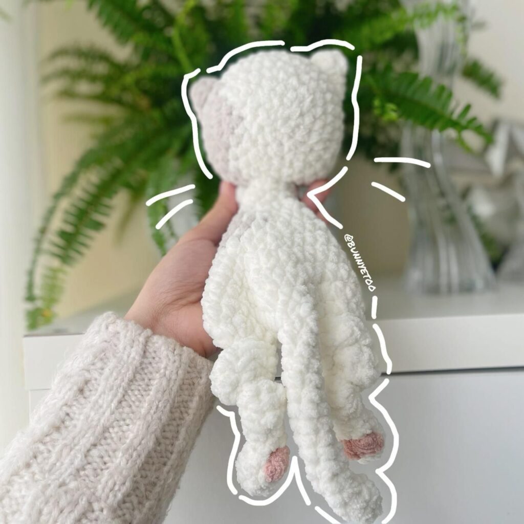 Mini Kitten Lovey handmade crochet plushie by Bunnyetoo, photo 2