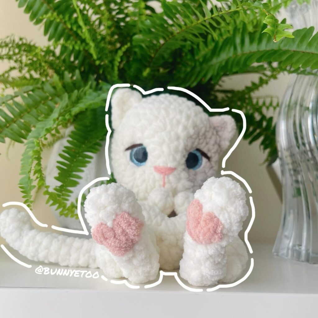 Mini Kitten Lovey handmade crochet plushie by Bunnyetoo, photo 3