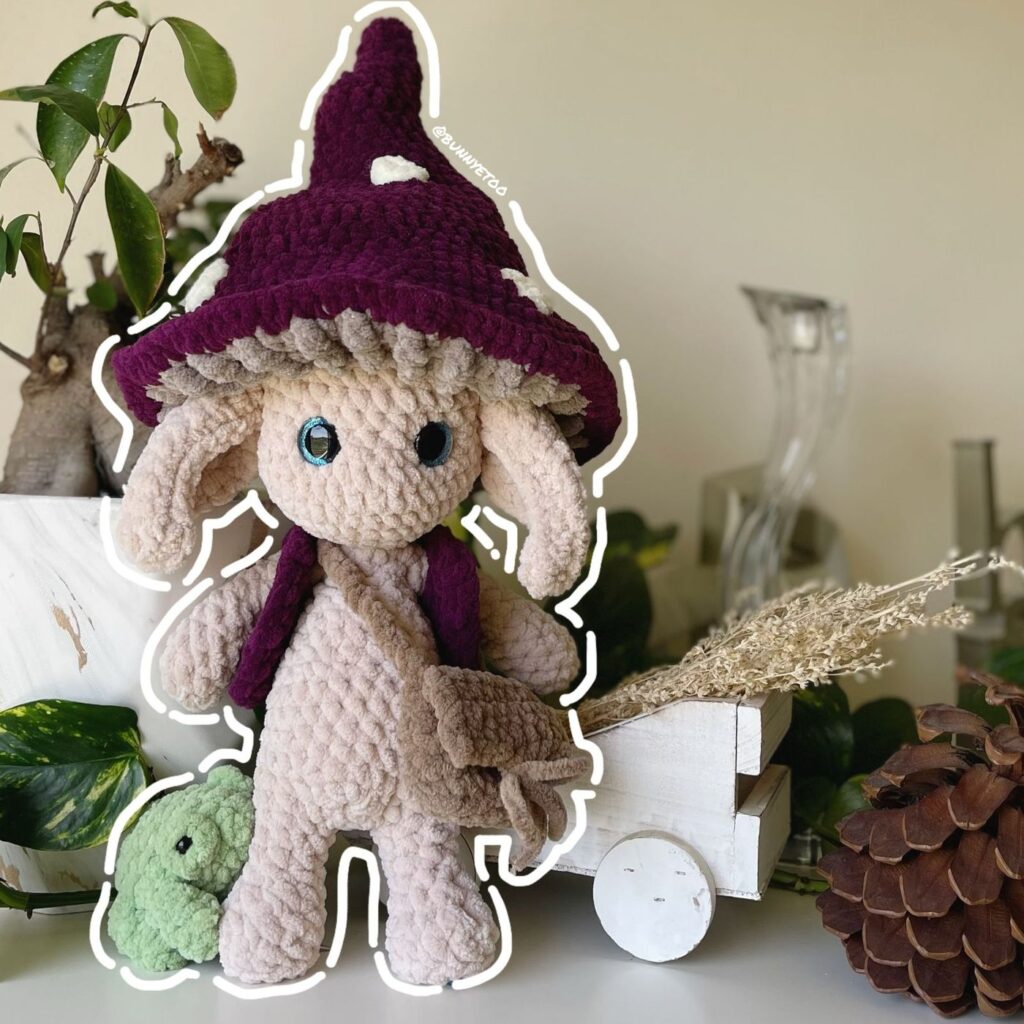 Mushroom Impkin handmade crochet plushie by Bunnyetoo, photo 1