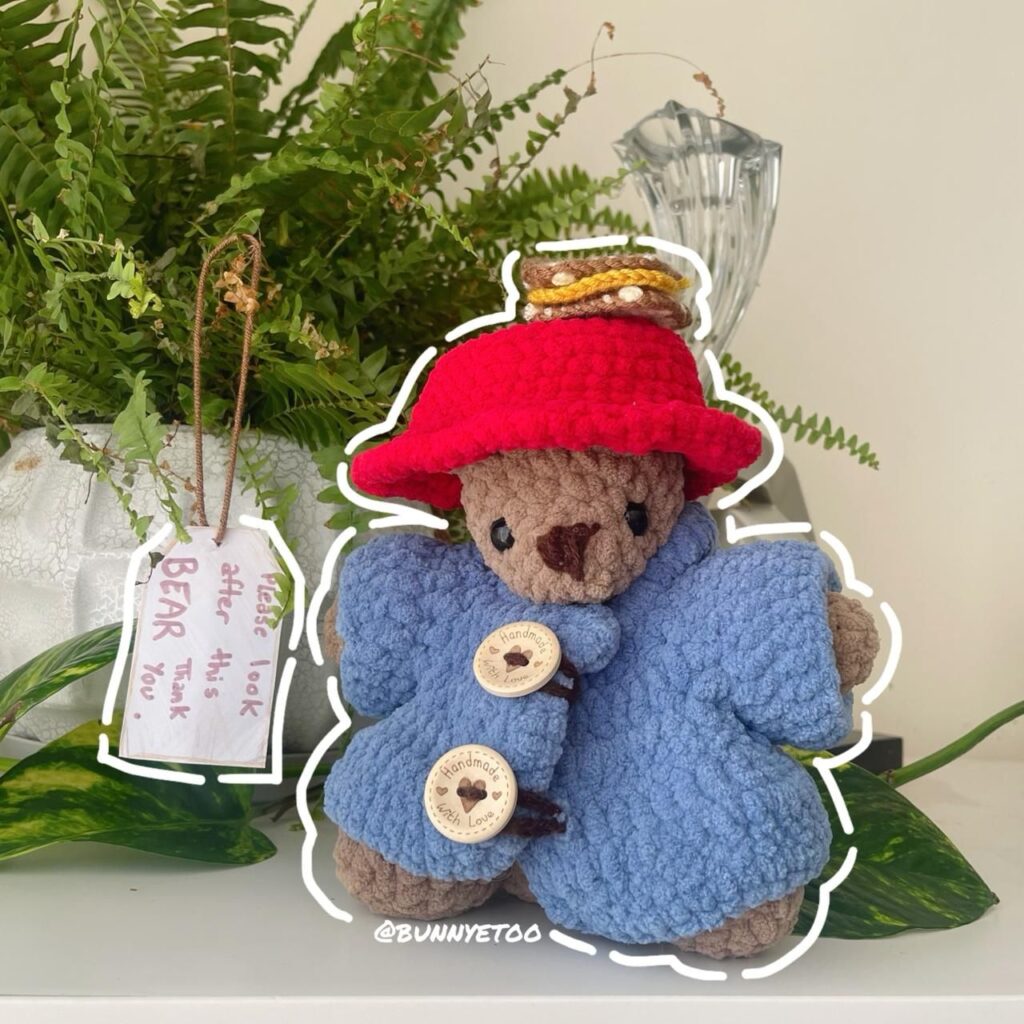 Paddington handmade crochet plushie by Bunnyetoo, photo 1