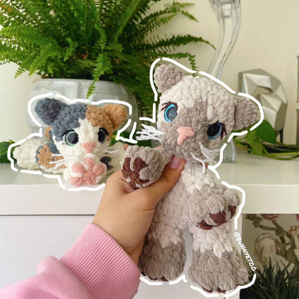 Siamese Kai Kitten handmade crochet plushie by Bunnyetoo, photo 2