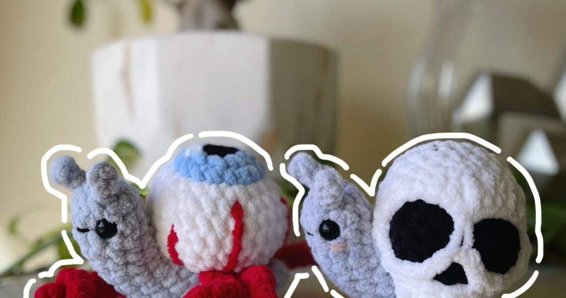 Skullivan & Eyevan handmade crochet plushie by Bunnyetoo, photo 1