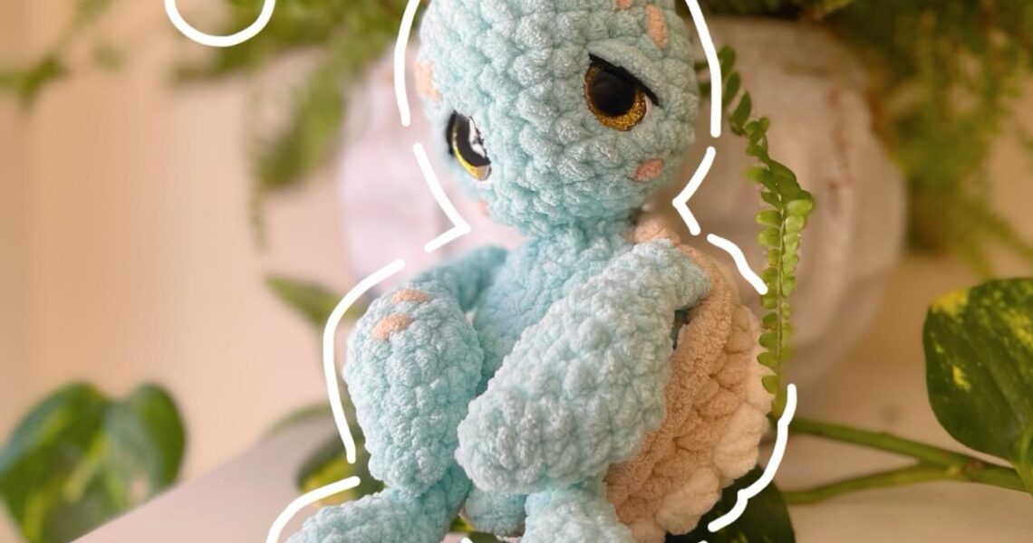 Turtle handmade crochet plushie by Bunnyetoo, photo 1